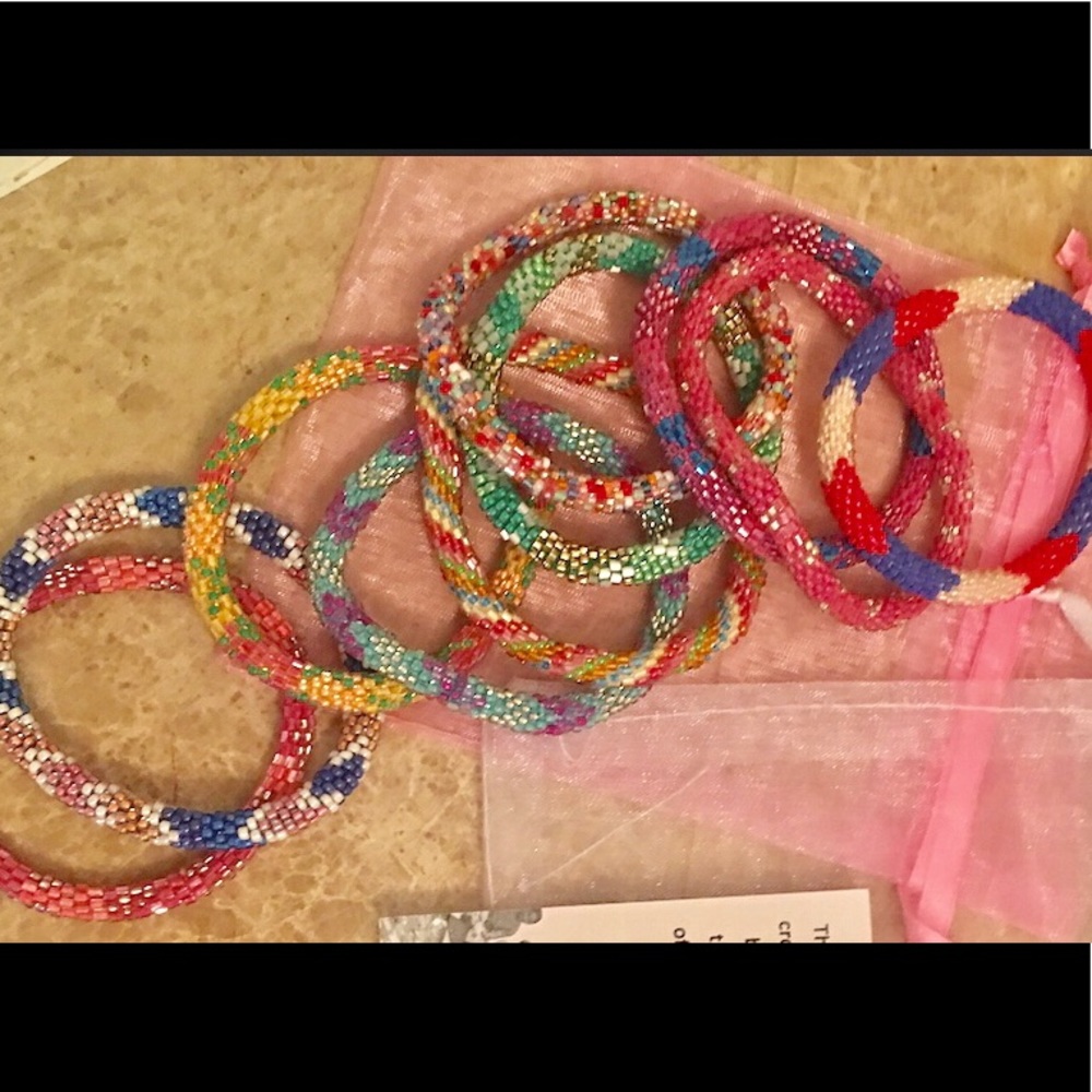 Lily and Laura beaded bracelets